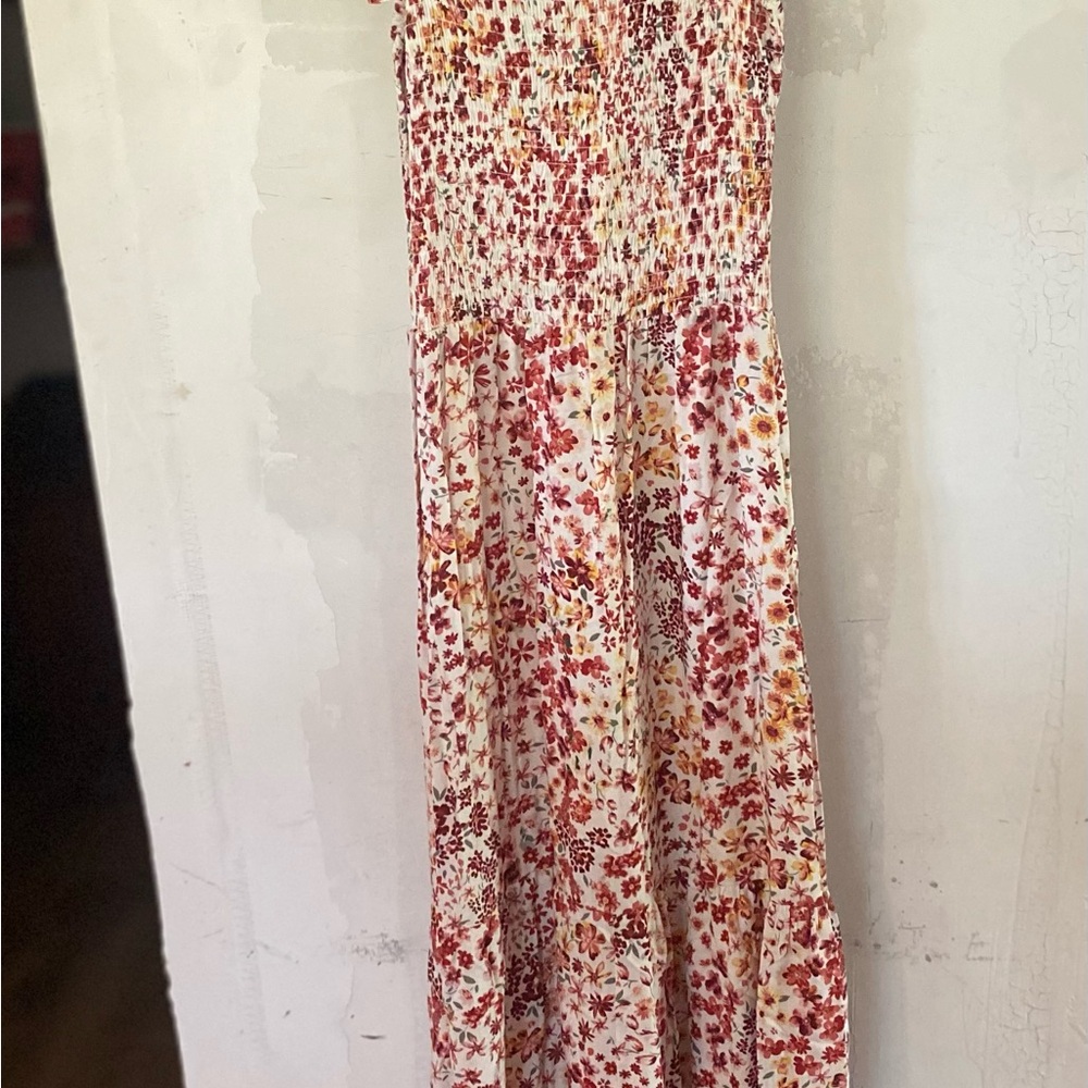 Bailey Blue Red and Cream Floral Jumpsuit